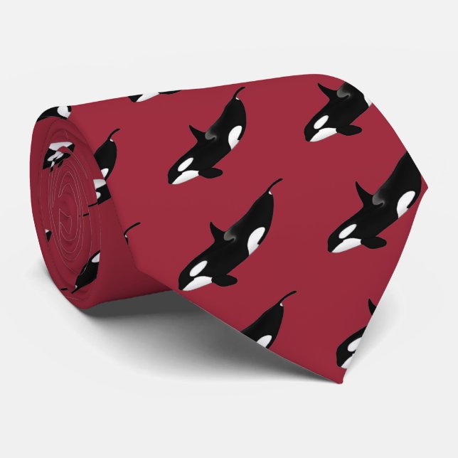 Killerwhale , Orcinus orca Tie (Rolled)