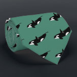 Killerwhale , Orcinus orca Tie<br><div class="desc">私はOrcaが好きな人のためにこの製品を作りました。© 2011 Albino.orca , CC-BY-SA-3.0</div>