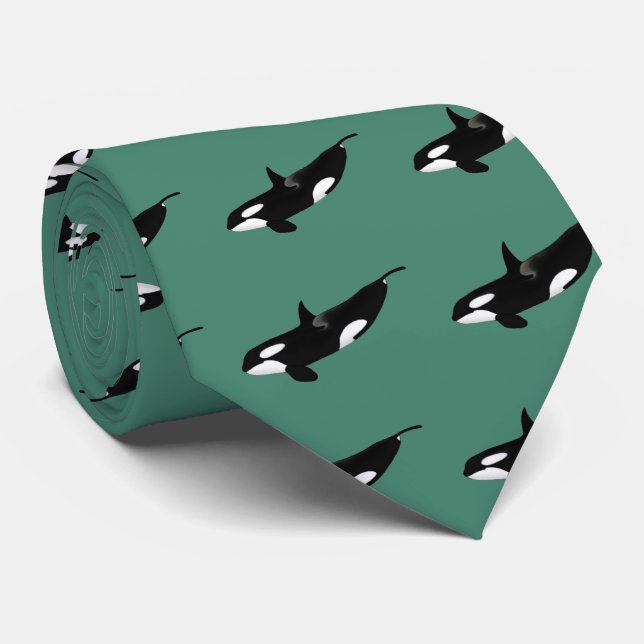 Killerwhale , Orcinus orca Tie (Rolled)