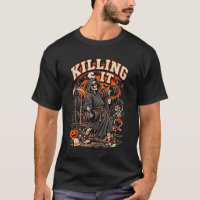 Killing It Funny Grim Reaper Gym Workout Halloween