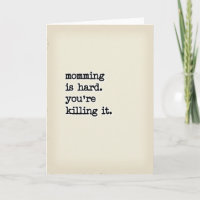 Killing It Moms Typewriter Card