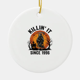 Killing It Since 1996 Vintage Halloween Reaper Des Ceramic Tree Decoration