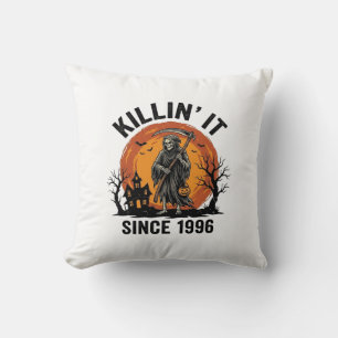 Killing It Since 1996 Vintage Halloween Reaper Des Cushion