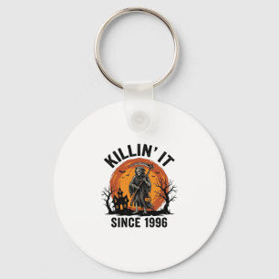 Killing It Since 1996 Vintage Halloween Reaper Des Key Ring