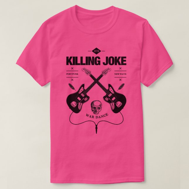 Killing Joke Guitar Vintage Logo T-Shirt (Design Front)