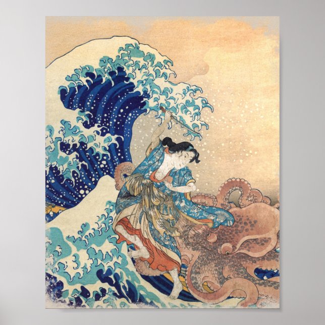 Killing The Octopus Off Kanagawa  Poster (Front)