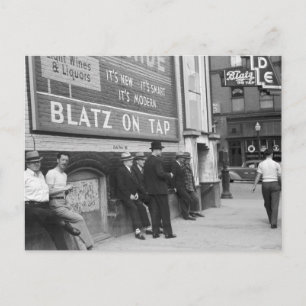 Killing Time in Butte, 1939 Postcard