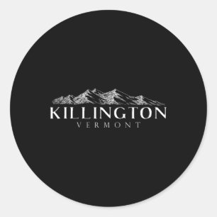 Killington Gift Vermont Shirt For Winter Skiing  Classic Round Sticker
