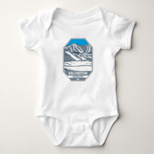 Killington Ski Area Winter Vermont Baby Bodysuit