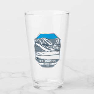 Killington Ski Area Winter Vermont Glass