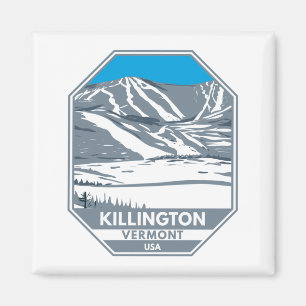 Killington Ski Area Winter Vermont  Magnet