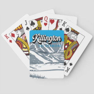 Killington Ski Area Winter Vermont Vintage Playing Cards