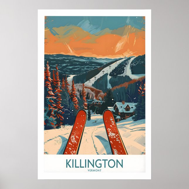 Killington Ski Print - Vermont 1 (Front)