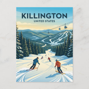 Killington Ski Resort Vermont Postcard