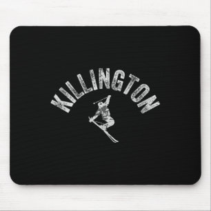 Killington Ski Vintage Skiing Vermont Cool Skier V Mouse Mat