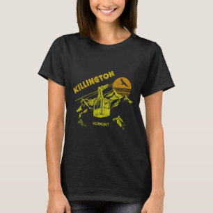 Killington Vermont Distressed Retro Skiing Tee