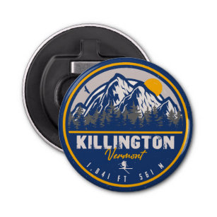 Killington Vermont Retro Sunset Ski Souvenirs 80s Bottle Opener