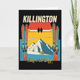 Killington Vermont Ski All Day - Retro Vintage Sty Card