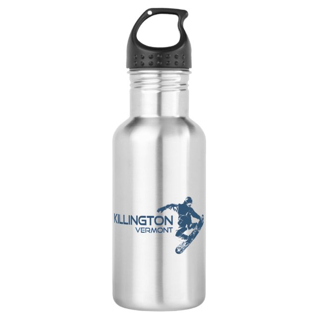 Killington Vermont Snowboarder 532 Ml Water Bottle (Front)