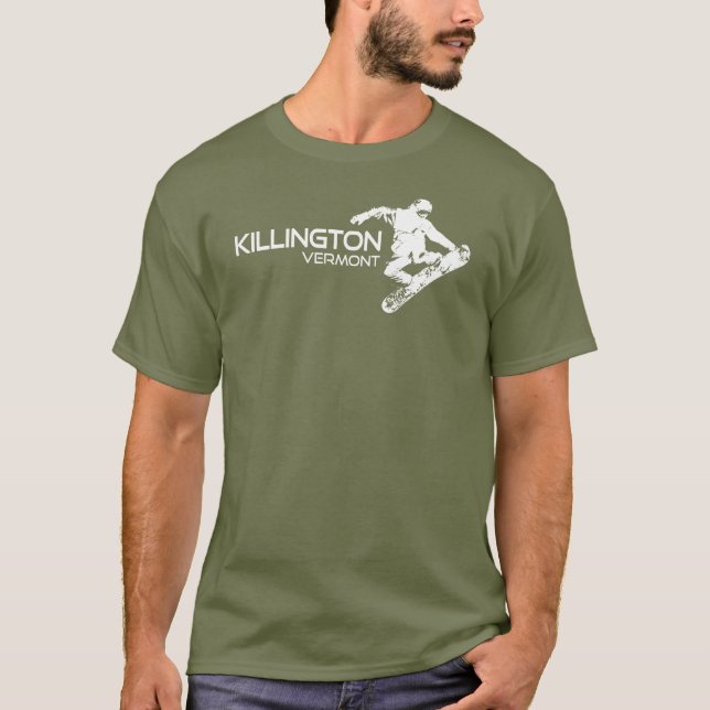 Killington Vermont Snowboarder T-Shirt (Front)