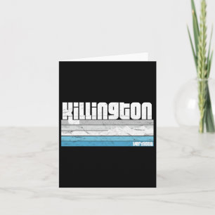 Killington Vermont Vt Retro Vacation Skiing Snowbo Card