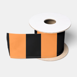 Killkenny Ribbon Orange And Black Satin Ribbon