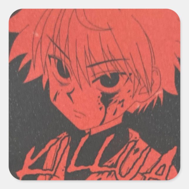 killua square sticker (Front)