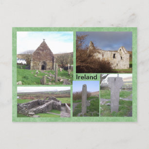 Kilmalkedar Mediaeval Site, Kerry, Ireland Postcard