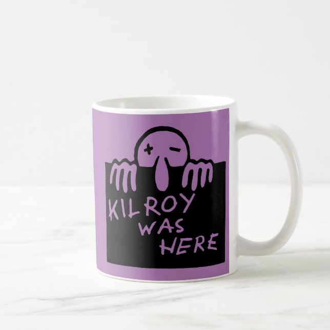 Kilroy Was Here Coffee Mug (Right)