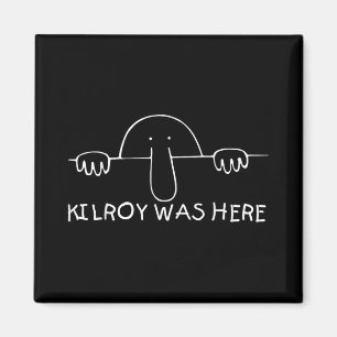 Kilroy Was Here Shirt - Perfect Veteran Wwii Vinta Magnet