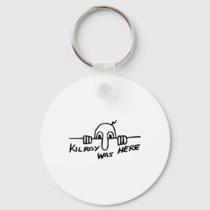 Kilroy Was Here - World War Ii, Ww2, Historical, G Key Ring