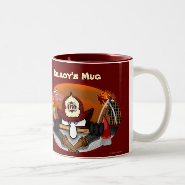 Kilroy's Firefighter Mug (Right)