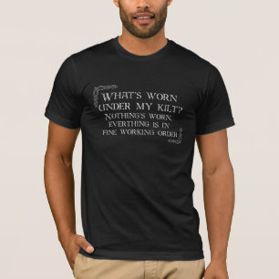 Kilt - Nothing's Worn - Black T-Shirt