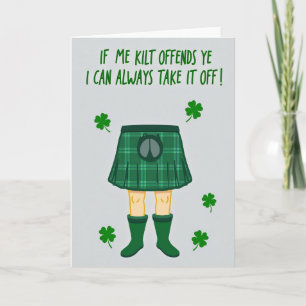 Kilt Offends Ye Take It Off Card