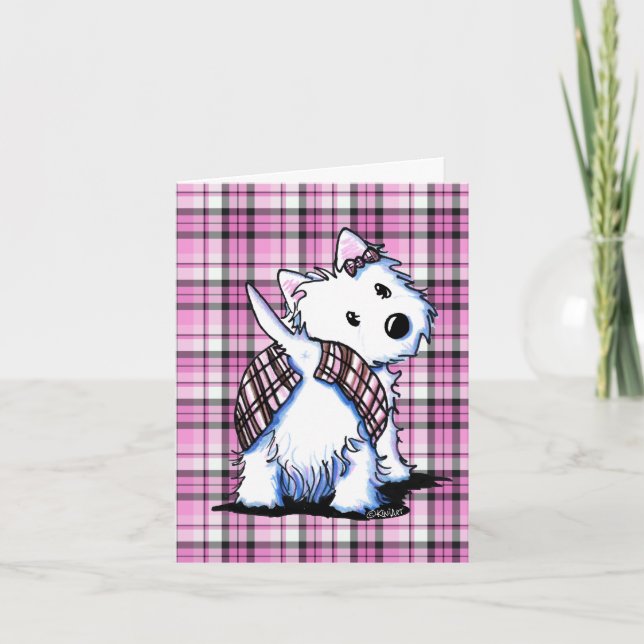 Kilted West Highland Moon Thank You Card (Front)