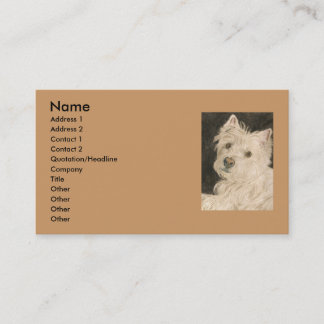 Kiltie the West Highland Terrier Business Card