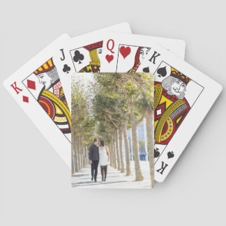 Kim + Alex playing cards