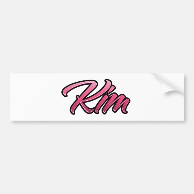 Kim faded pink Aufkleber Sticker (Front)