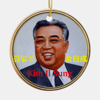 Kim Il Sung #2 Ceramic Tree Decoration