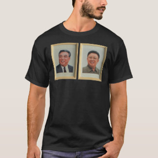 Kim Il-Sung &Amp; Kim Jong-Il Portrait, North Kore T-Shirt