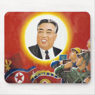 Kim Il-Sung Red mousepad