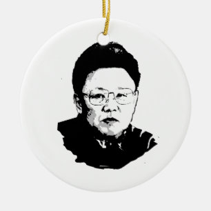 Kim Jong Il Ceramic Tree Decoration