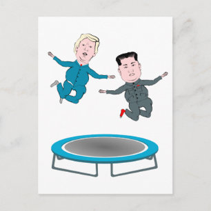 Kim Jong Un and President Trump Postcard
