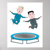 Kim Jong Un and President Trump