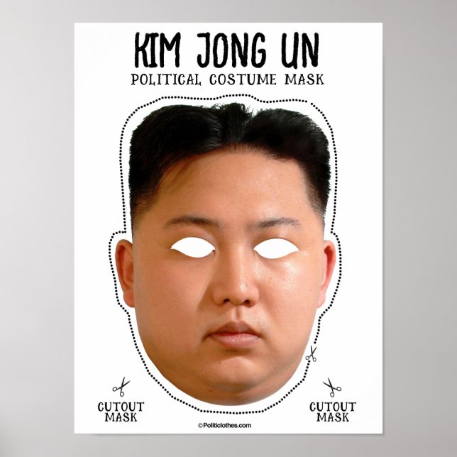 Kim Jong Un Costume Mask Poster (Front)