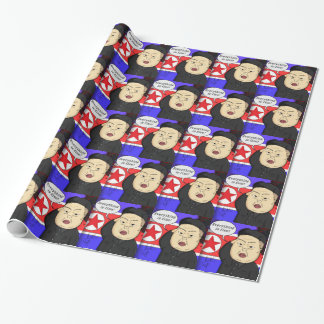 Kim Jong Un, North Korea, Dictator, Korea, Funny, Wrapping Paper