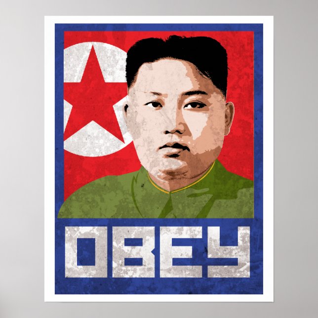 Kim Jong Un Propaganda - OBEY - Poster (Front)