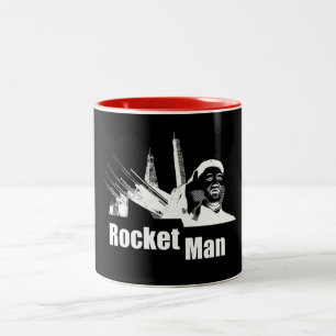 Kim Jong Un Rocket Man - Trump. Politics Two-Tone Coffee Mug