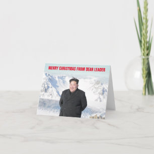 Kim Jung Un Christmas Holiday Card