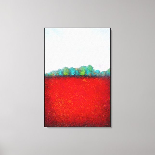 Kim Niles Arbor Landscape RED Canvas Print (Front)